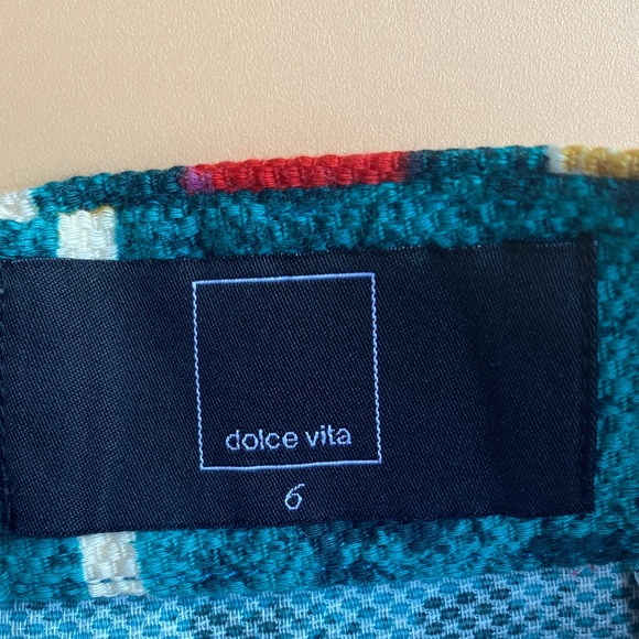 Dolce Vita Multicolor Geometric Pencil Skirt - Picture 2 of 5